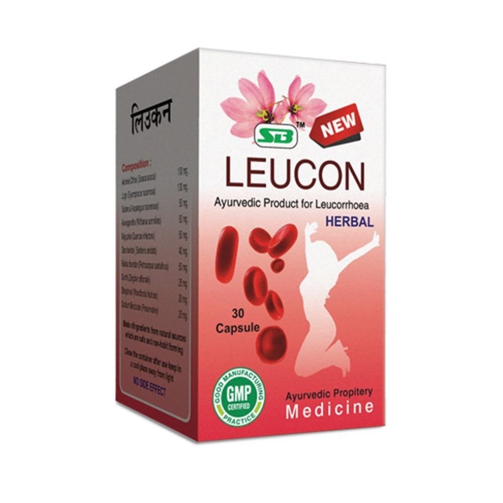 Leucon Ayurvedic Capsule for leucorrhoea. used in Ayurvedic formulations for women's health conditions .