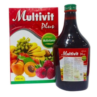 Multivitamin Multivit plus Syrup & capsule for vitamin is a dietary supplement that is typically available in liquid form