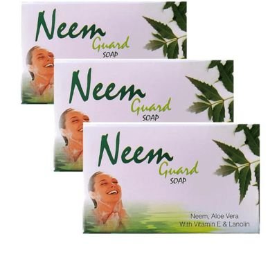 Ayurvedic Neem Guard Neem Soap with Vitamin-E, moisturizes and nourishes the skin