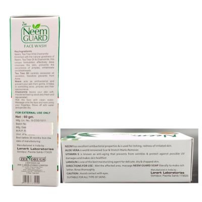 Aloe vera with vitamin E - Herbal Neem Guard Face Wash & SoapNeem Guard Soap & Face Wash combo( pack of 2 )