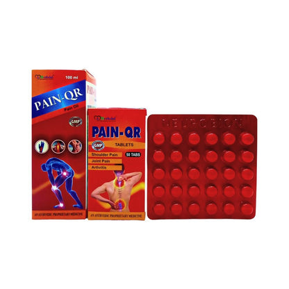 Nurobion Forte Tablets & Pain -QR Oil & Pain-QR Tablets (Combo)