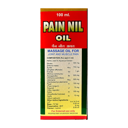 Ayurvedic Pain Relief Pain Nil Oil gives excellent results for any of your pains like - Low Back Pain.