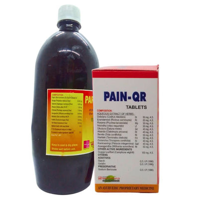 Ayurvedic Medicine Paralitol Massage oil & Pain-QR Tablets helps in relief of inflammation, pain, swelling and stiffness