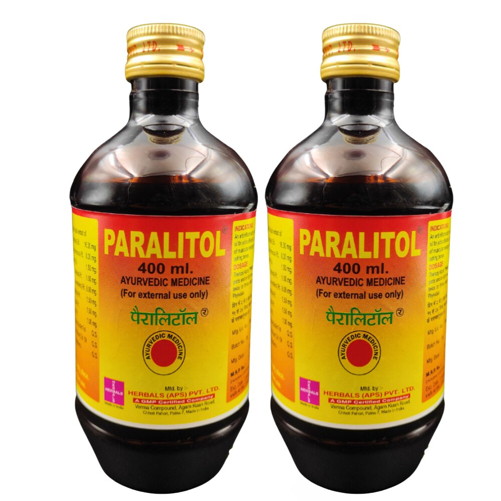 Paralitol Oil Pain Relief 400ml. ( Pack OF 2 )