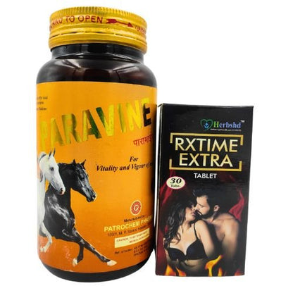 PARAVINE & Rxtime extra tables is a male enhancement supplement that can help increase libido & improve intercourse function