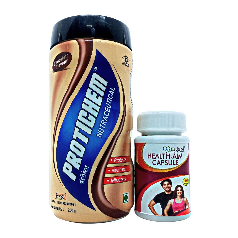 Protichem Health Supplement Powder is helpful in weakness & Health Aim Capsule is an amazing herbal supplement