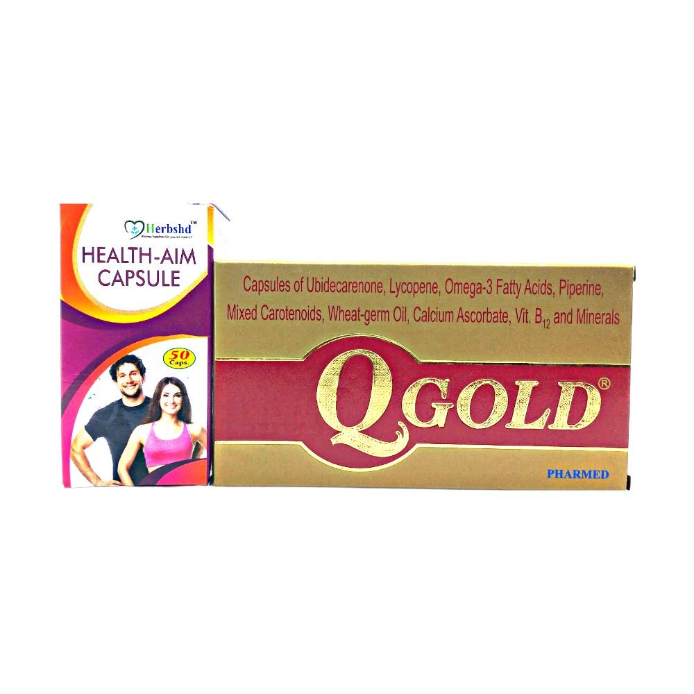 Q Gold capsule & Health aim capsule is a nutritional supplement. It contains a combination of ubidecarenone.