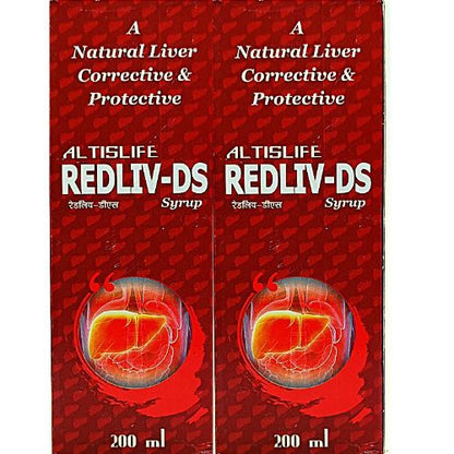 Ayurvedic REDLIV-DS Syrup for liver disease & Jaundice ,infections,  Loss of appetite, Chronic Constipation