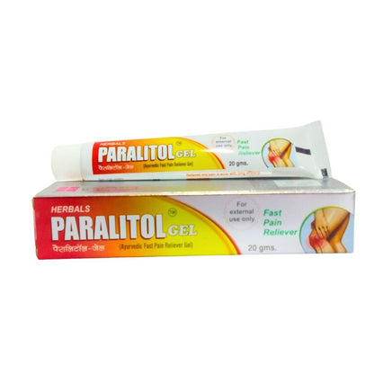 Ayurvedic Fast Pain Relief Ruma - T Capsule & Paralitol Gel. For muscular pain, joint pain, rheumatic .