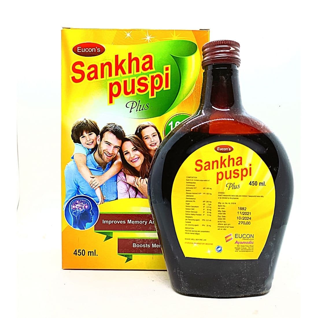 Shankha puspi Plus Syrup is a traditional remedy for increasing the functioning of the brain,The powerful antioxidants.