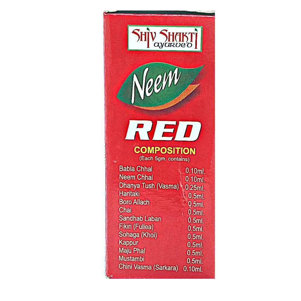 Shiv shakti Ayurvedic Neem red Dental Lotion Use for toothache, bad breath, bleeding from teeth.