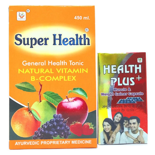 Ayurvedic Super Health Tonic & Health Plus+ Capsule are the best weight gain capsule