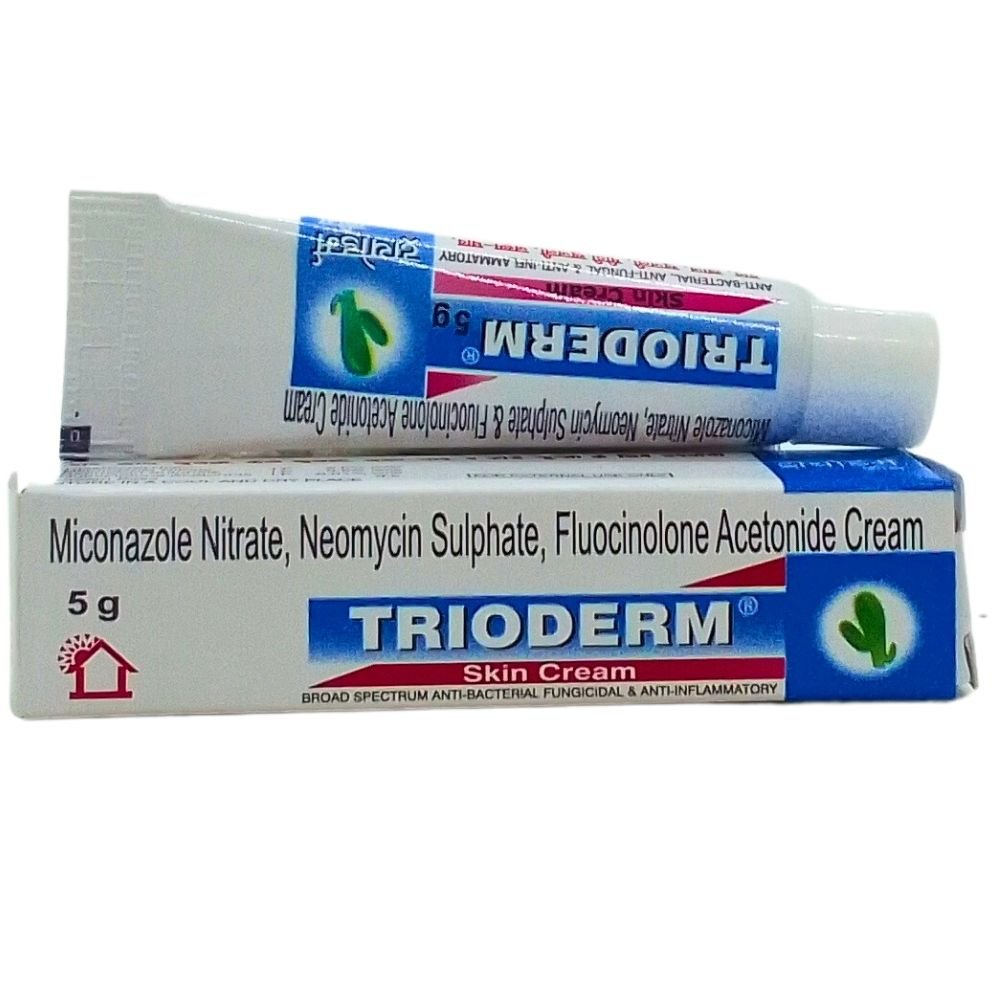 Anti-Bacterial Fungicidial & Anti-inflammatory TRIODERM Skin cream is a topical medication