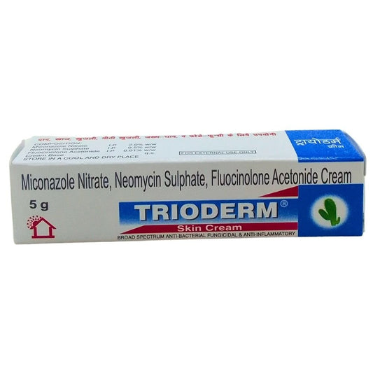 Anti-Bacterial Fungicidial & Anti-inflammatory TRIODERM Skin cream is a topical medication