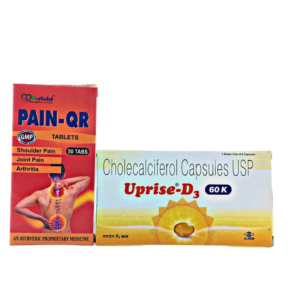 Uprise-D3 60K capsule & Pain-QR Pain Relief tablet is a vitamin supplement to support bone health .