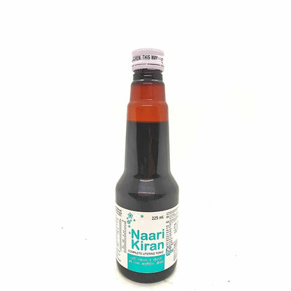 Naari Kiran syrup The tonic is effective in regulating menstrual cycles, relieving tension, uterine prolapsed, low backaches.