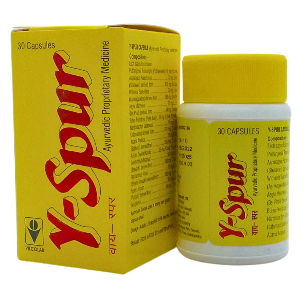 Y Spur Capsule and Rxtime Extra Tablet made with complete Ayurvedic herbal ingredients.